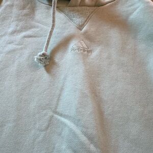 Adidas Gray Hoodie Sweatshirt